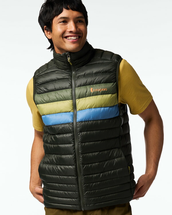 コートパクシー メンズ アウター ジャケット・ブルゾン ベスト ダウン Cotopaxi Fuego Down Vest - Men\'s Woodstripes ストライプ|ReVida 店