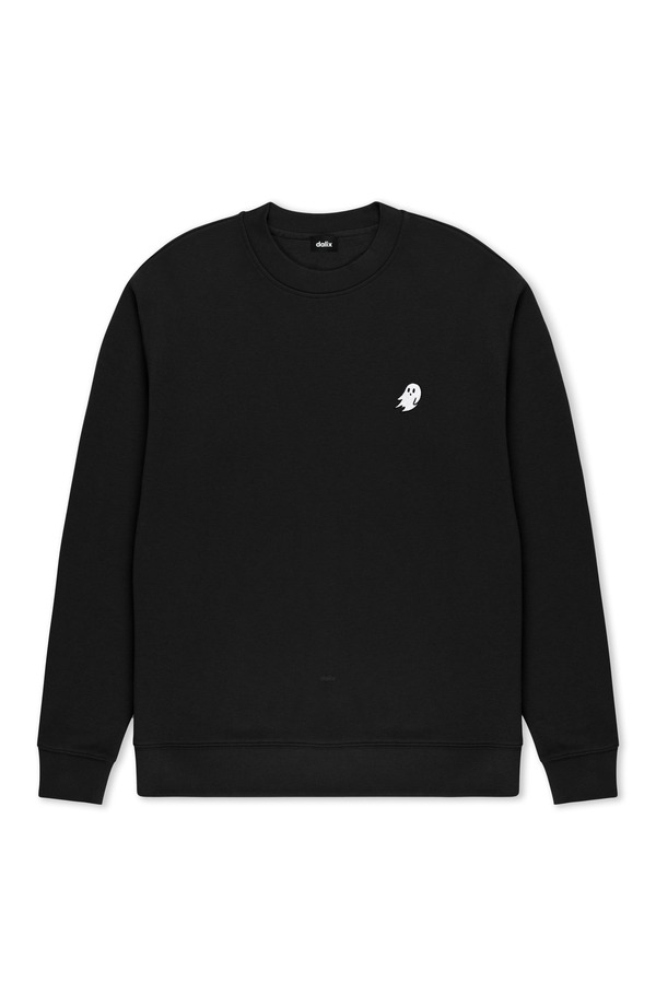 ダリックス メンズ アウター パーカー・スウェット クルーネック シャツ フリース Dalix Ghost Relaxed Midweight Fleece Crewneck Sweatshirt Black ブラック|ReVida 店