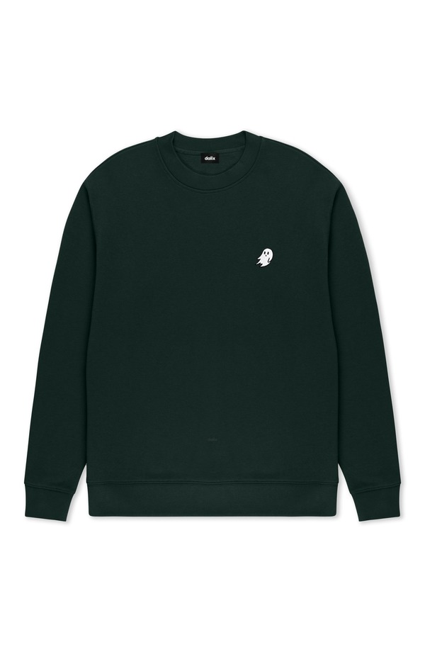ダリックス メンズ アウター パーカー・スウェット クルーネック シャツ フリース Dalix Ghost Relaxed Midweight Fleece Crewneck Sweatshirt Pine Green グリーン|ReVida 店