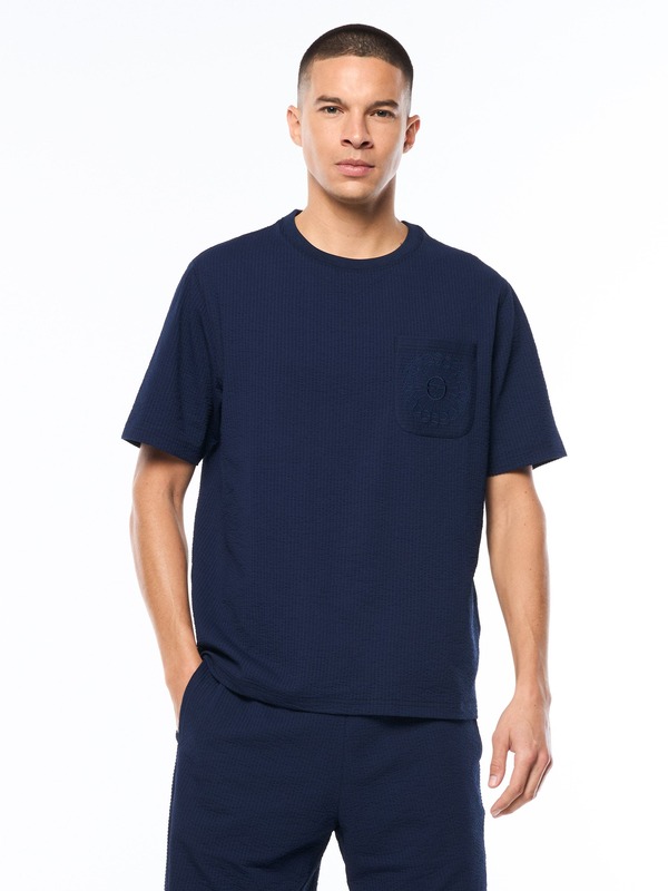 セルジオタッキーニ メンズ トップス Tシャツ Sergio Tacchini Diaro Fashion T-Shirt Maritime Blue ブルー｜ReVida 店