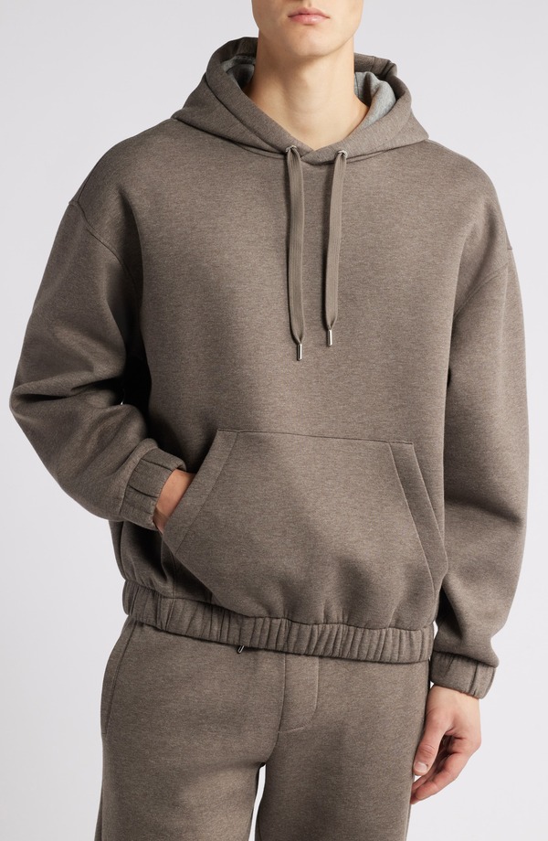 ボス メンズ アウター パーカー・スウェット BOSStevens Pullover Hoodie Dark Beige ベージュ|ReVida 店