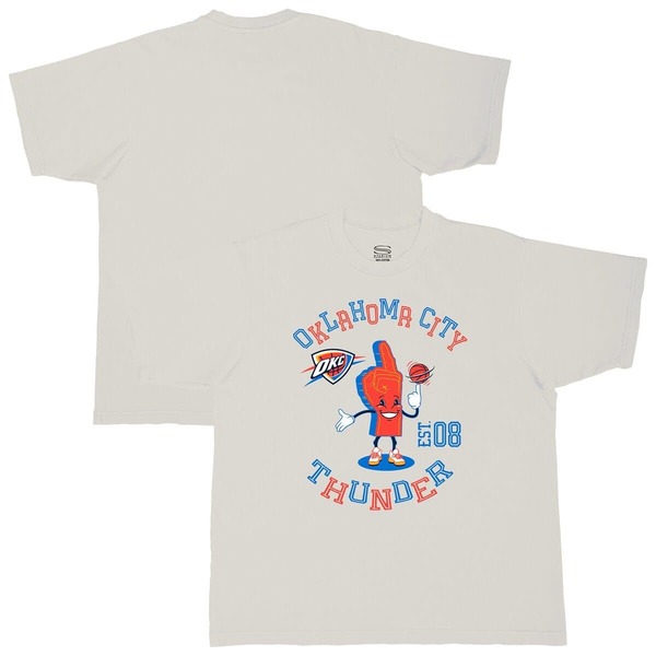 スタジアムエッセンシャルズ メンズ トップス Tシャツ Men'sStadium Essentials Cream Oklahoma City Thunder Number One Oversized T-Shirt Cream クリーム｜ReVida 店