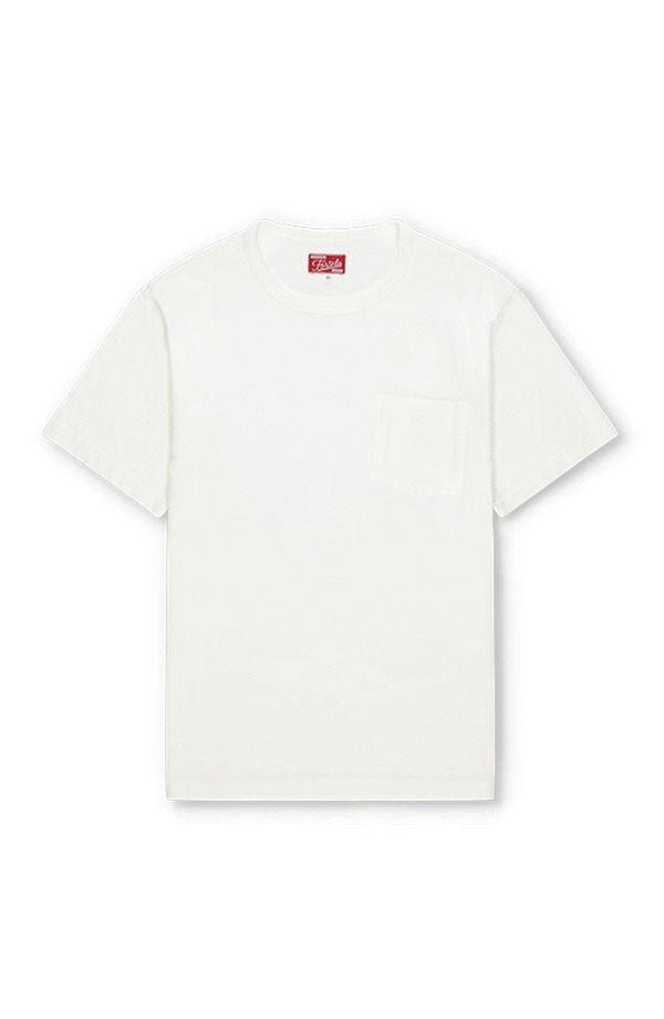 フォルテラ メンズ トップス Tシャツ コットン Fortela Tubejp Cotton Chest Pocket-Shirt White ホワイト｜ReVida 店