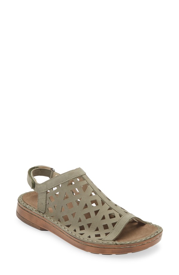 ナオト レディース シューズ ヒール サンダル Naot Amadora Slingback Sandal Sage Nubuck セージ