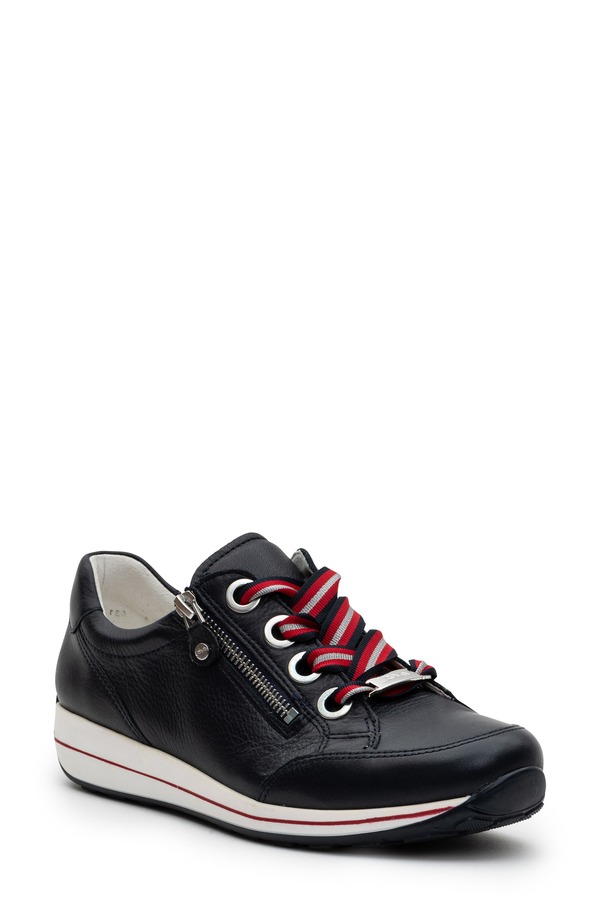アラ レディース シューズ スニーカー スピード競技 ara Ollie Lace-Up Sneaker Navy 米国海軍 スニーカー-靴
