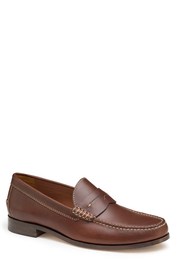 ジョンストンアンドマーフィー メンズ シューズ ローファー Johnston \u0026 Murphy Baldwin Penny Loafer Brandy American Full Grain
