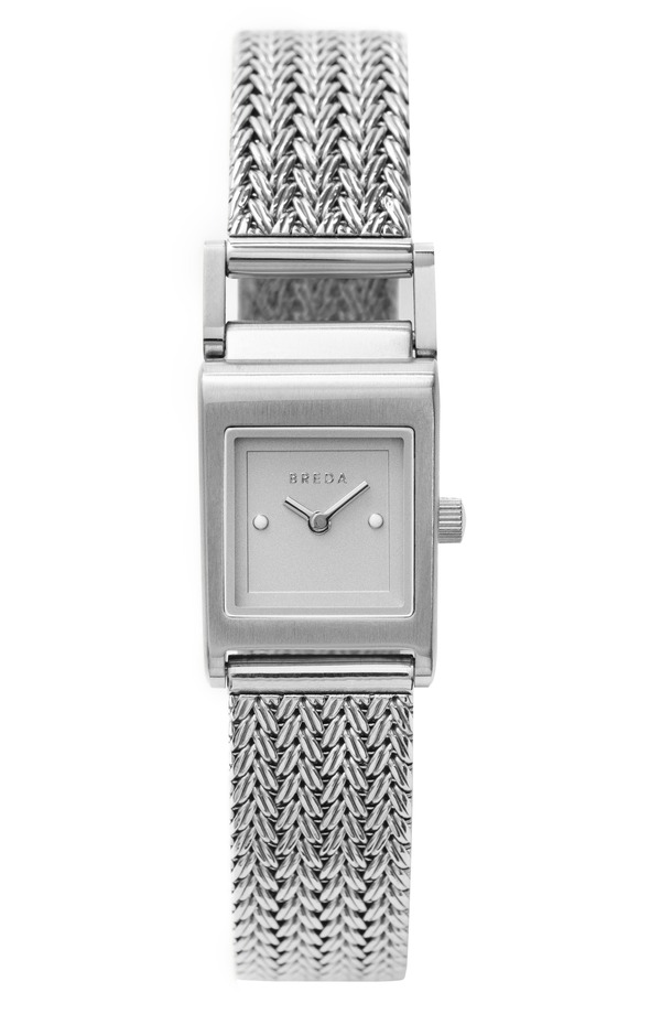 ブレダ レディース アクセサリー 腕時計 メッシュ BREDA Revel Mesh Strap Watch, 18mm Silver シルバー|ReVida 店