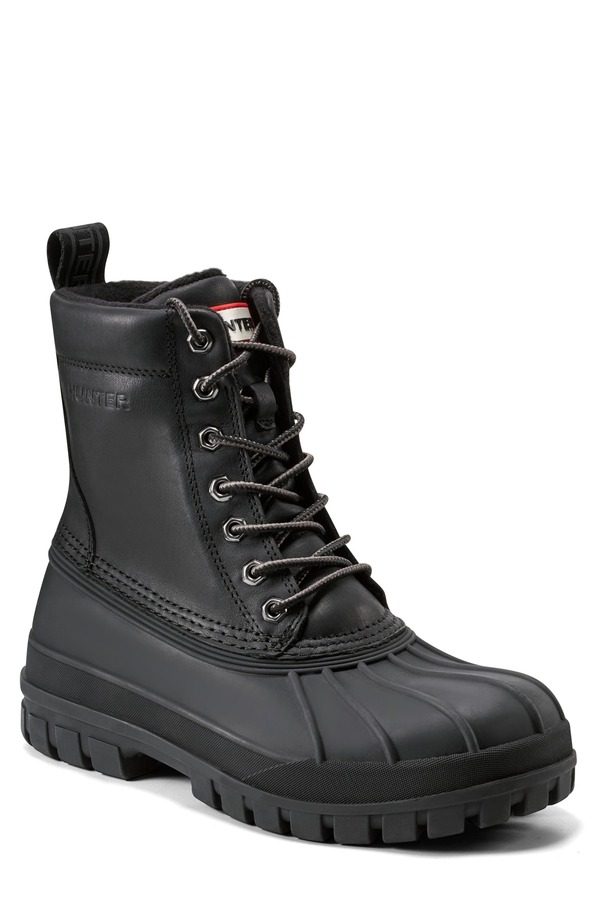 山立ち メンズ シューズ ブーツ・レインブーツ Hunter Southall Waterproof Insulated Boot Black 黒いこと
