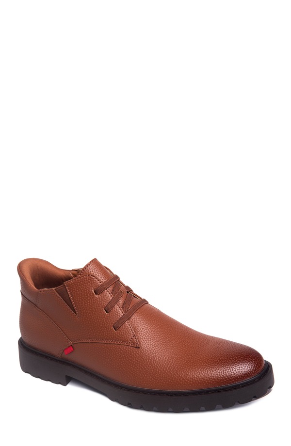 マークジョセフニューヨーク メンズ シューズ ブーツ・レインブーツ スピード競技 なめし革 Marc Joseph New York Clark Road Hands Free Technology Leather Laceup Chukka Boot Cognac Grainy Leather