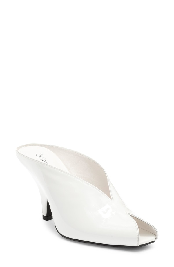 ジェフリー キャンベル レディース シューズ ヒール Jeffrey Campbell Parler Mule White Patent ホワイト