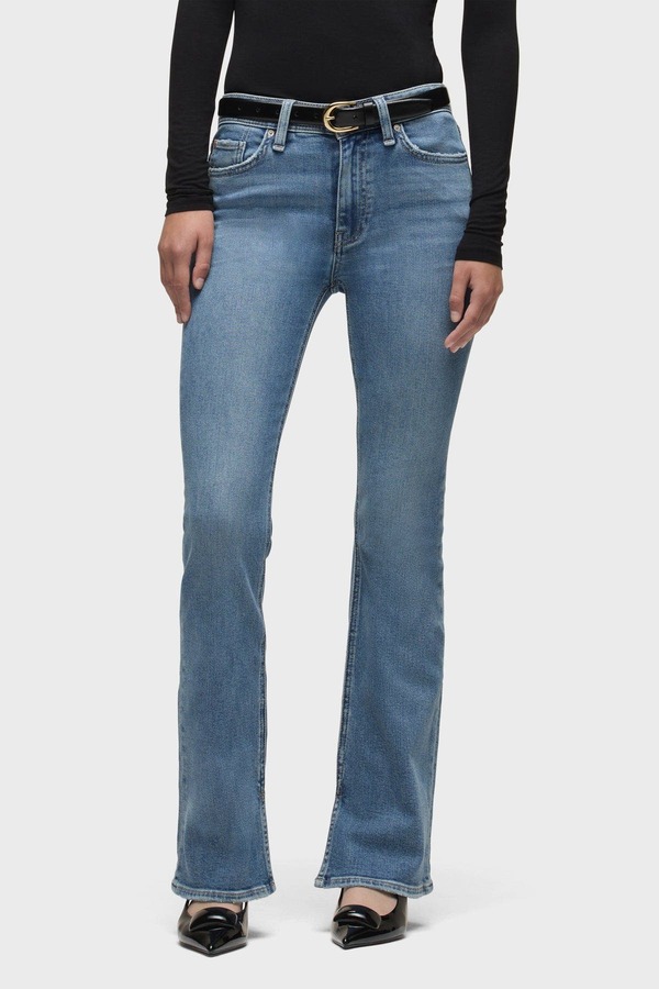 ハドソンデニム レディース ボトムス レギンス ブーツ取りすてる ブーツ Hudson Jeans Barbara High-Rise Bootcut W/ Flap Reflection
