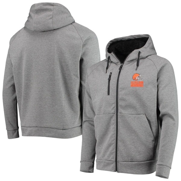 ダンブルック メンズ アウター ジャケット・ブルゾン パーカー Men's Dunbrooke Charcoal Cleveland Brownshag Tri-Blend Full-Zip Raglan Hoodie Charcoal チャコール|ReVida 店