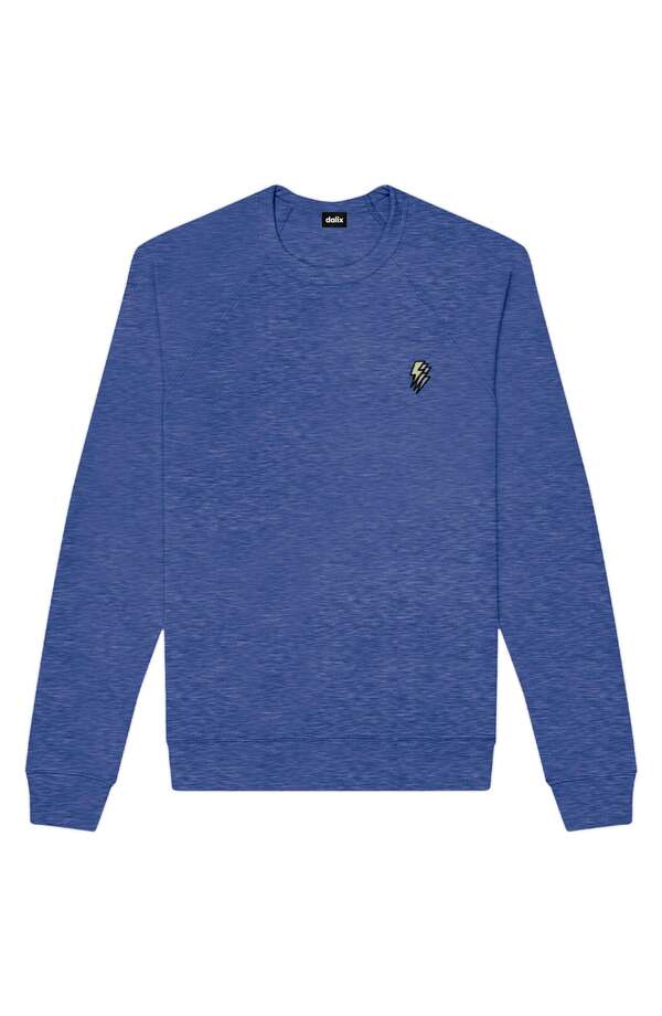ダリックス メンズ アウター パーカー・スウェット シャツ フリース Dalix Lightning Fleece Sweatshirt Heather True Royal ヘザー｜ReVida 店