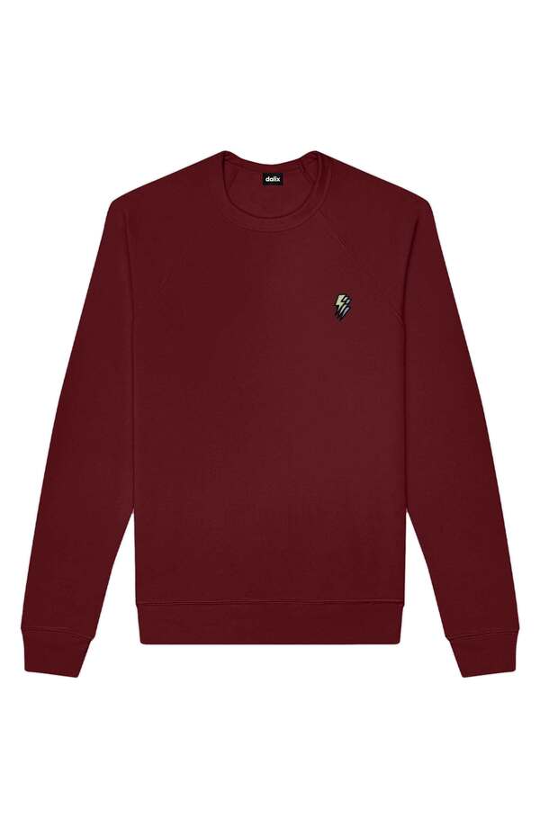 ダリックス メンズ アウター パーカー・スウェット シャツ フリース Dalix Lightning Fleece Sweatshirt Maroon マルーン|ReVida 店