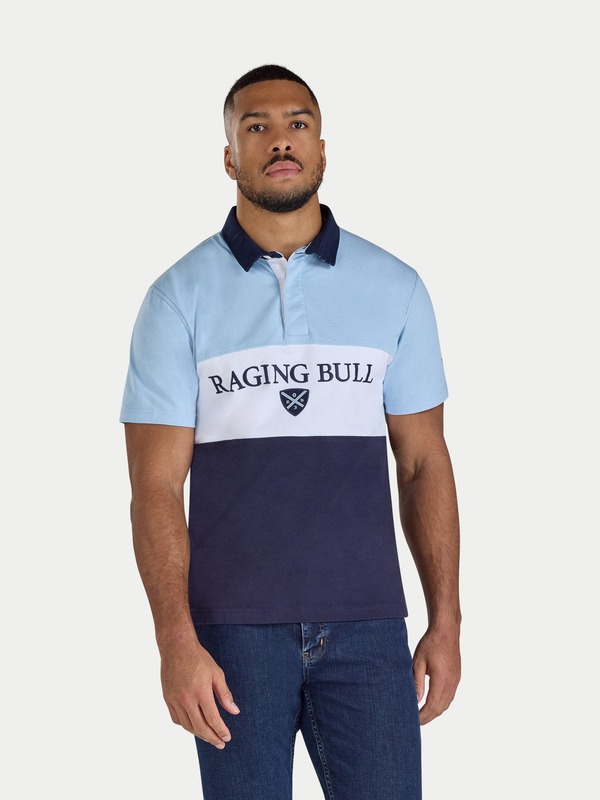 ライジングブル メンズ トップス シャツ Raging Bull Cut & Sew Rugby Shirt Navy ネイビー｜ReVida 店 22,792円