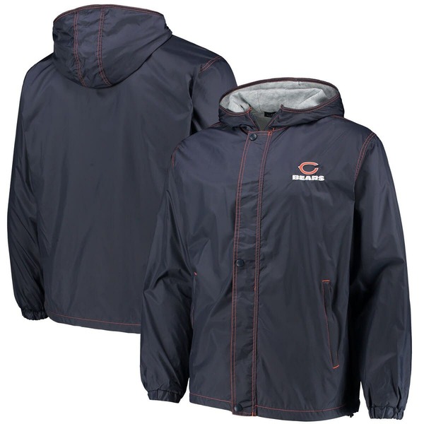 ダンブルック メンズ アウター 上衣・上衣 ロゴタイプ Men\u0027s Dunbrooke Navy Chicago Bears Logo Legacy Stadium Full-Zip Jacket Navy 米国海軍