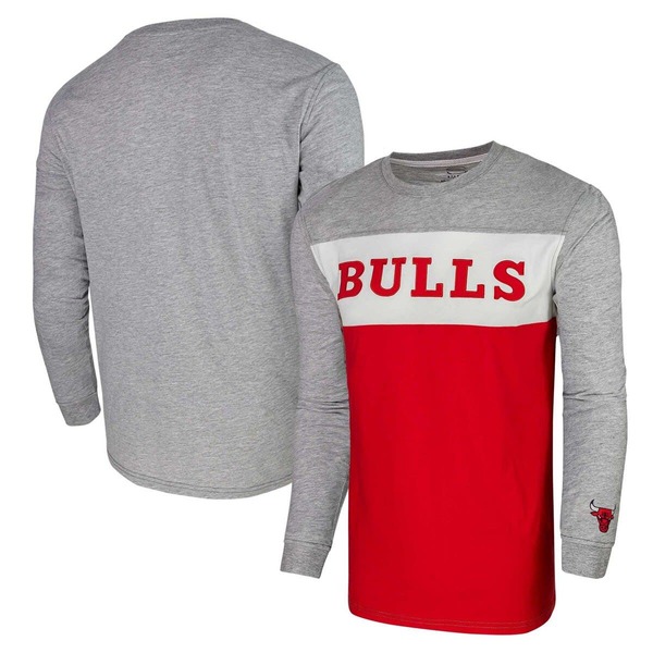 スタジアムエッセンシャルズ レディース アウター パーカー・スウェット プルオーバー Stadium Essentials Unisex Heather Gray Chicago Bulls Loge Long Sleeve T-Shirt Heather Gray 薄墨色