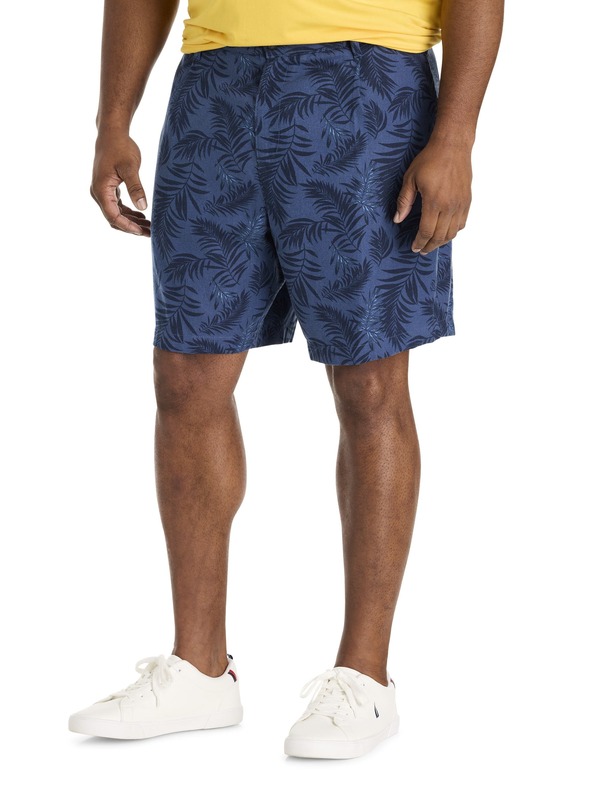 ナウティカ メンズ ボトムス ハーフパンツ・ショーツ トール ショートパンツ Nautica Big & Tall Pull-On Striped Shorts Lapis Blue ブルー｜ReVida 店