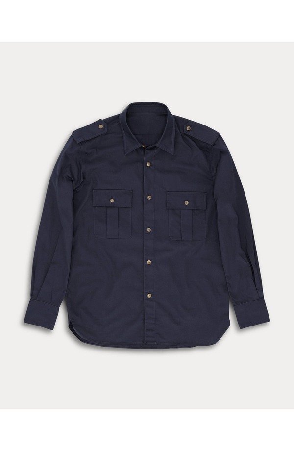 フォルテラ メンズ アウター ジャケット・ブルゾン シャツ コットン Fortela Sahara Cotton Overshirt Blue ブルー|ReVida 店