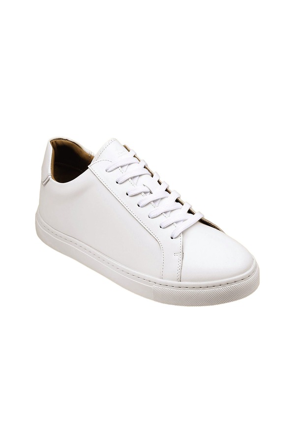 チャールズティリット メンズ シューズ スニーカー レザー Charles Tyrwhitt Leather Sneaker White ホワイト|ReVida 店