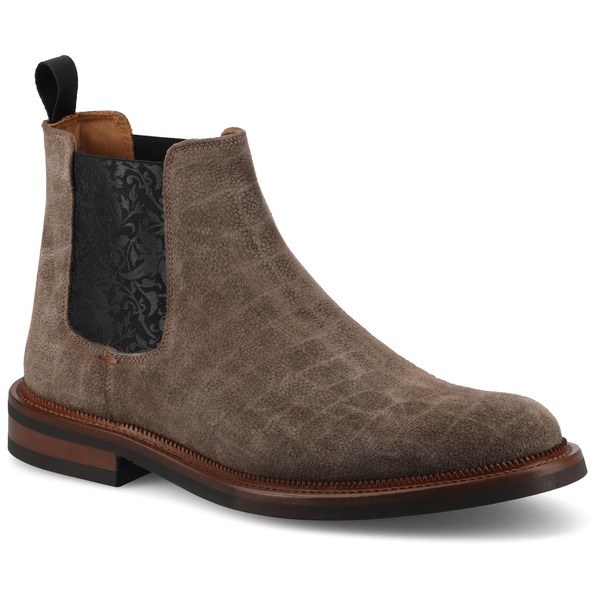 タフト メンズ シューズ ブーツ・レインブーツ チェルシーブーツ チェルシー TAFT Men's Glen Chelsea Boot Croco/Taupe トープ|ReVida 店