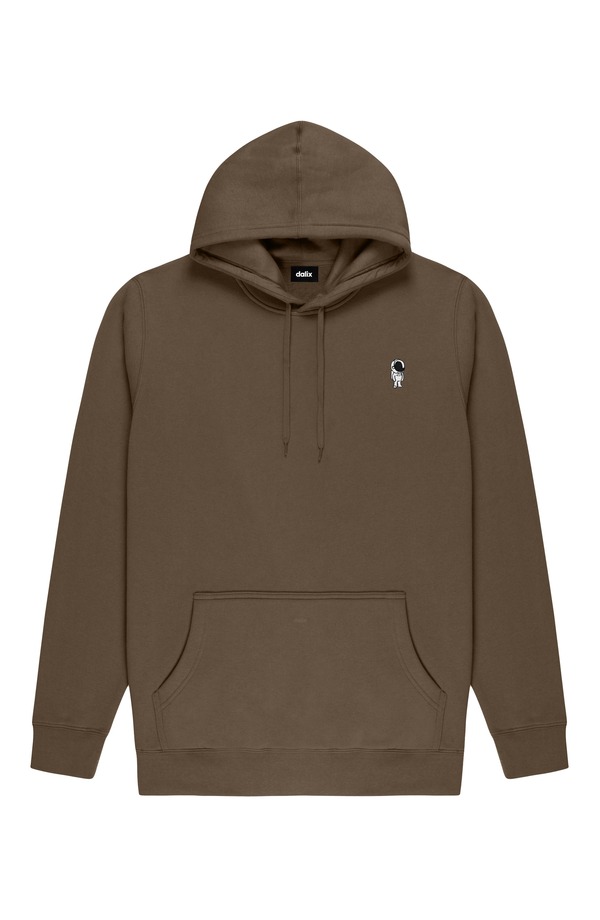 ダリックス メンズ アウター パーカー・スウェット シャツ フリース Dalix Astronaut Midweight Fleece Classic Hooded Sweatshirt Walnut|ReVida 店