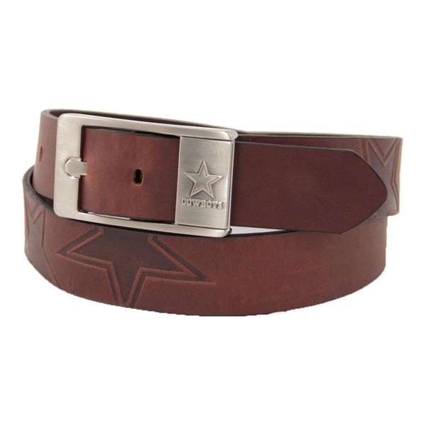 イーグルスウィングス メンズ アクセサリー ベルト レザー EAGLES WINGS Dallas Cowboys Brandish Leather Belt - Brown ブラウン|ReVida 店