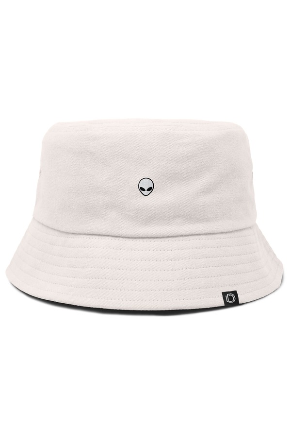 ダリックス メンズ アクセサリー 帽子 コットン Dalix Mens Lil Alien Cotton Bucket Hat Parchment White ホワイト｜ReVida 店