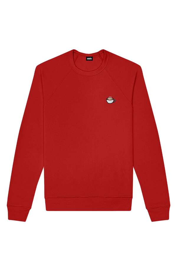 ダリックス メンズ アウター パーカー・スウェット シャツ キャップ フリース Dalix Cappuccino Fleece Sweatshirt Red レッド|ReVida 店