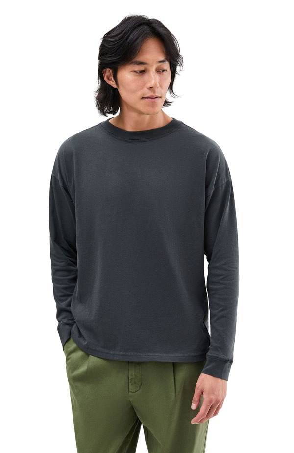 リッチャープアー メンズ トップス Tシャツ Richer Poorer The Relaxed Long Sleeve Tee Stretch Limo｜ReVida 店 14,805円