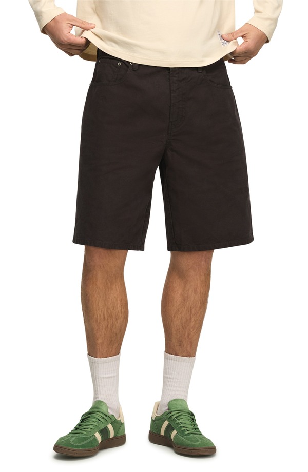 ラッキーブランド メンズ ボトムス ハーフパンツ・ショーツ ショートパンツ コットン Lucky Brand Loose Fit Cotton Canvas 5-Pocket Shorts Phantom|ReVida 店