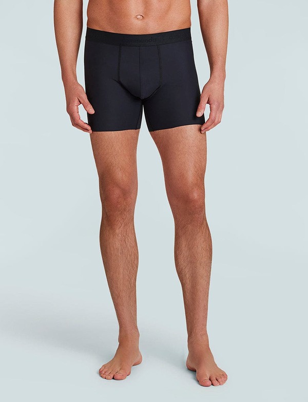 コマンドー メンズ アンダーウェア ボクサーパンツ Commando Classic Boxer Brief Black ブラック｜ReVida 店