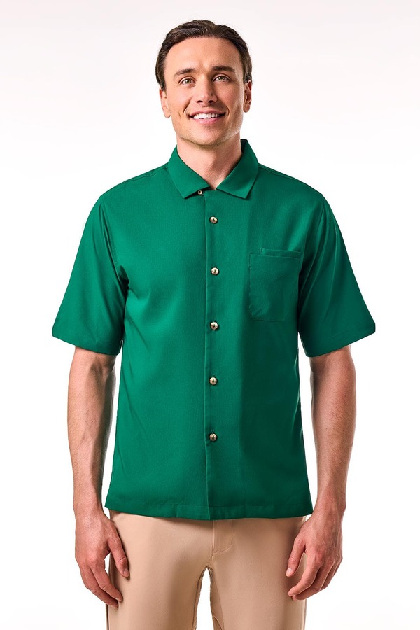 クーリバー メンズ トップス シャツ Coolibar Men'safari Camp Shirt UPF 50+ Sun Protection Eden Green グリーン｜ReVida 店