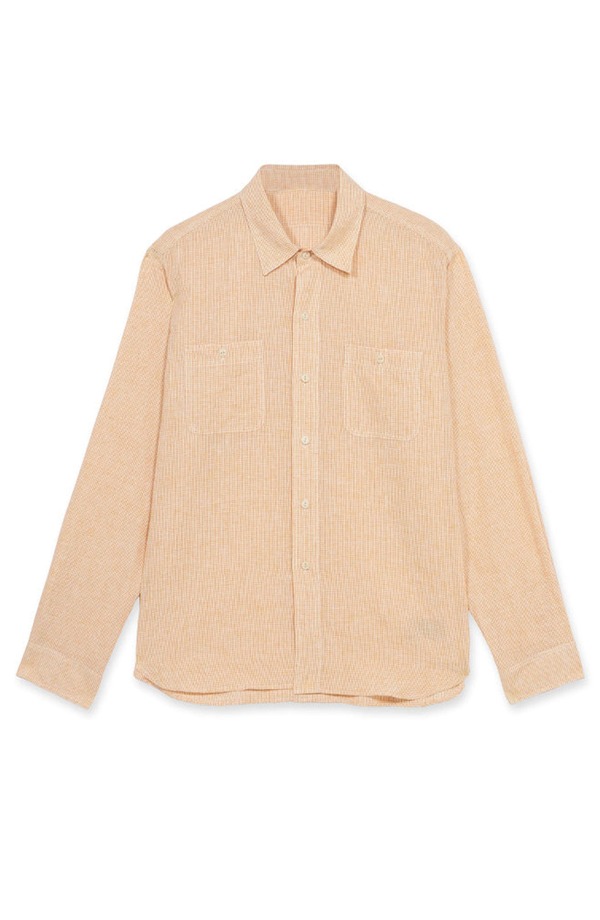 フォルテラ メンズ トップス シャツ コットン Fortela Work Cotton Shirt Yellow イエロー|ReVida 店