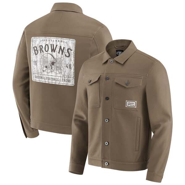 ダリウス・ラッカー コレクション バイ ファナティクス メンズ アウター ジャケット・ブルゾン Men's Darius Rucker Collection by Fanatics Brown Cleveland Browns Trucker Full-Button Jacket Brown ブラウン|ReVida 店