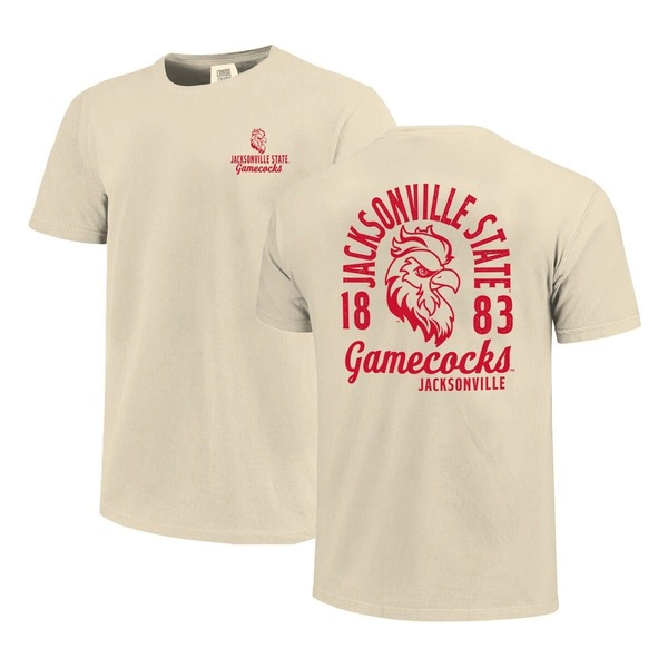 イメージワン メンズ トップス Tシャツ オーバーレイ IMAGE ONE Men's Cream Jacksonville State Gamecocks Comfort Colors Mascot Overlay T-Shirt Cream クリーム｜ReVida 店 9,786円
