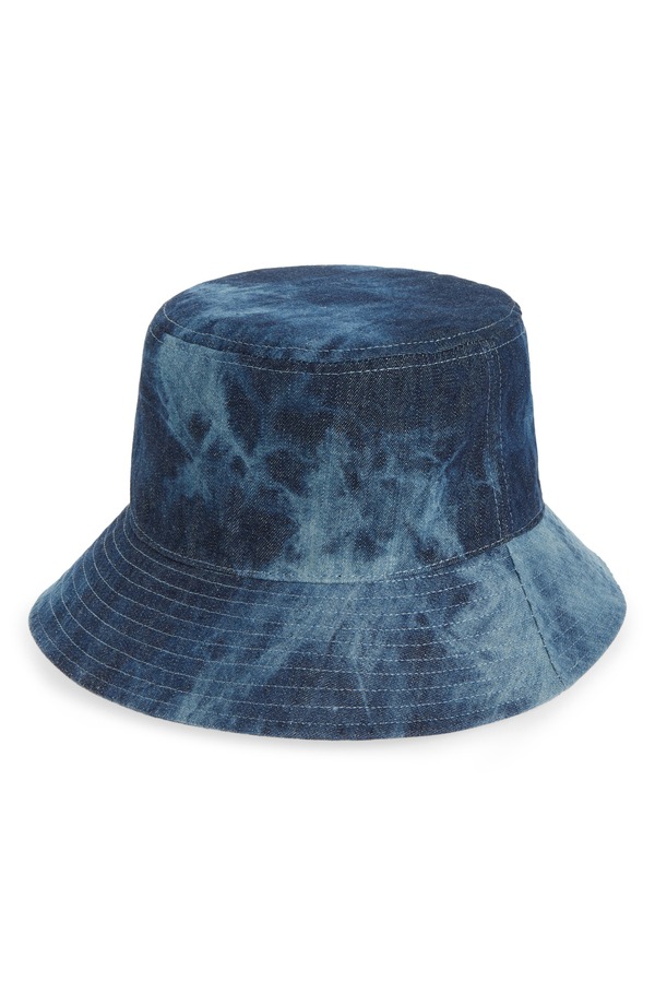 オープンエディット メンズ アクセサリー 帽子 デニム Open Edit Acid Wash Denim Bucket Hat Denim デニム｜ReVida 店