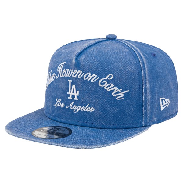 ニューエラ メンズ アクセサリー 帽子 Men's New Era Royalos Angeles Dodgers City Slogan A-Frame 9FIFTY Snapback Hat Royal｜ReVida 店