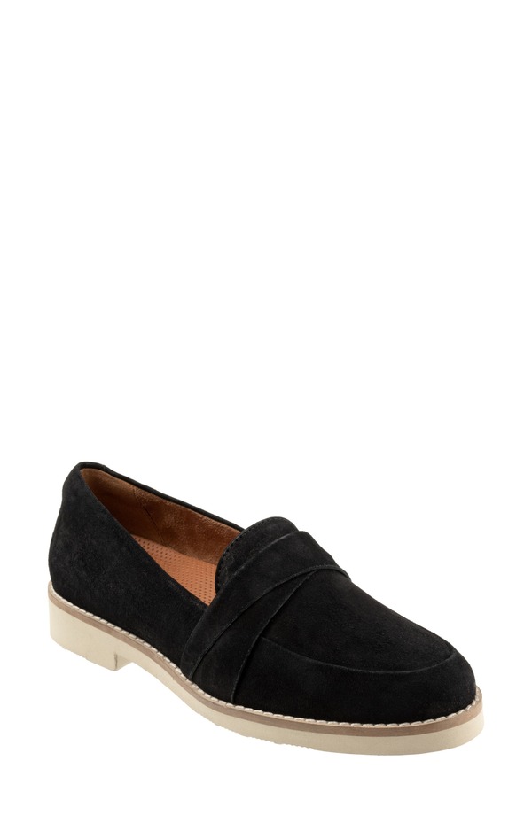 ソフトウォーク レディース シューズ スリッポン・ローファー SoftWalk Walsh Loafer - Multiple Widths Available (Women) BLACK SUEDE ブラック｜ReVida 店 27,170円