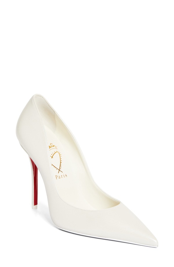 クリスチャン・ルブタン レディース シューズ スニーカー Christian Louboutin Miss Z Pointed Toe Pump W667 BIANCO/LIN SNOW｜ReVida 店