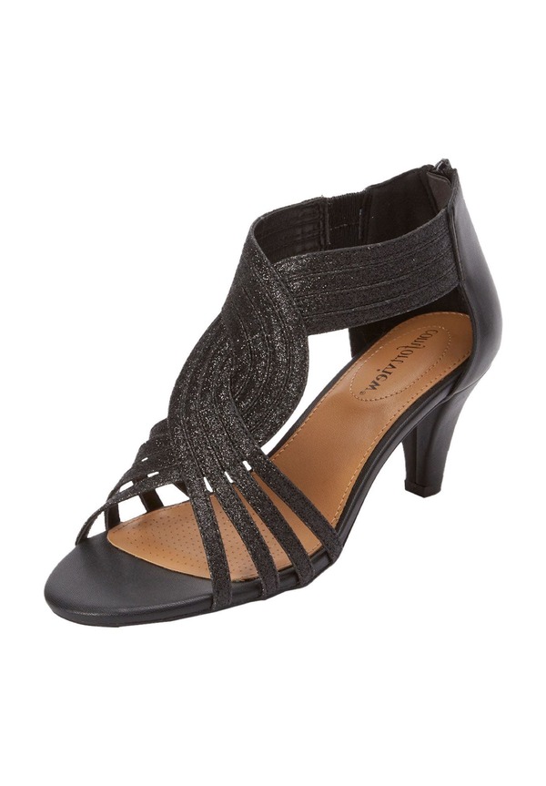 コンフォートビュー レディース シューズ ヒール Comfortview The Genevieve Pump BLACK ブラック｜ReVida 店