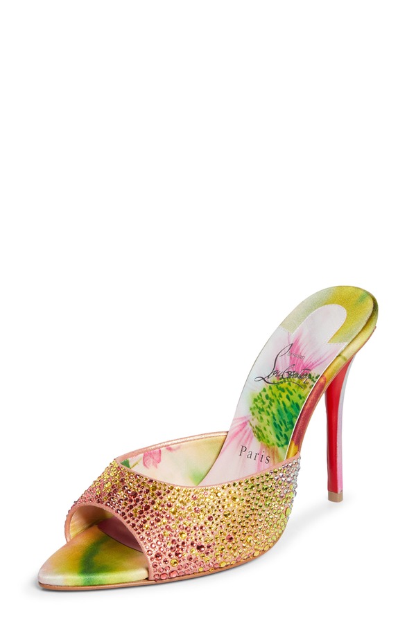 クリスチャン・ルブタン レディース シューズ スニーカー サンダル Christian Louboutin Miss Z Strassandal (Women) PINK MULTI ピンク｜ReVida 店