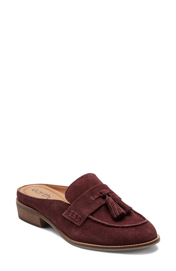 アース レディース シューズ ヒール Earth Everettassle Mule (Women) DARK RED レッド|ReVida 店