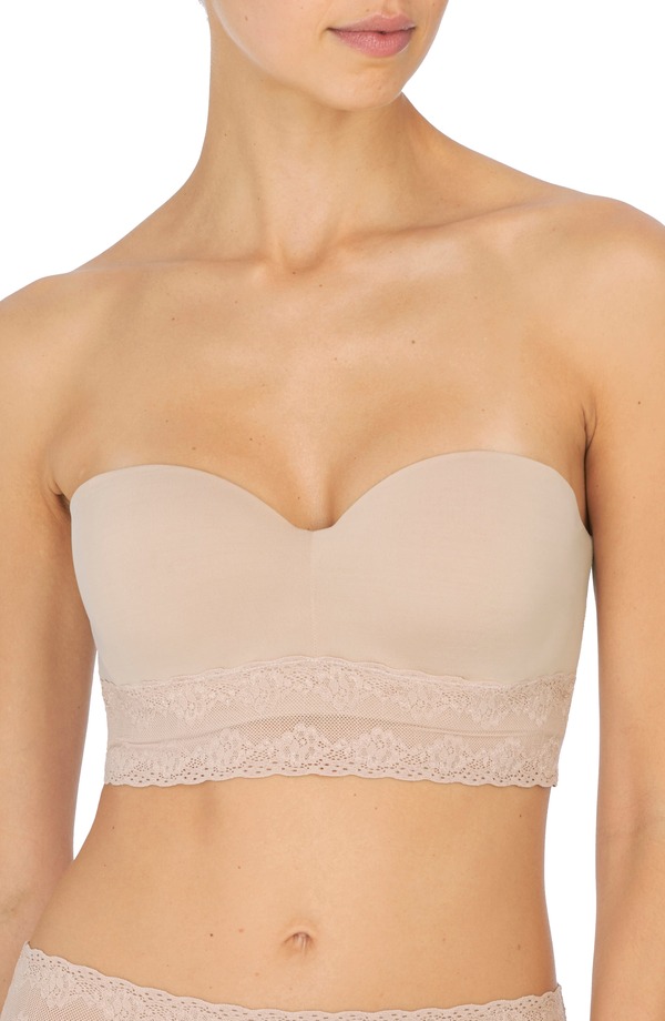 ナトリ レディース アンダーウェア ブラジャー ストラップレス Natori Bliss Perfection Strapless Underwire Bra CAFE｜ReVida 店