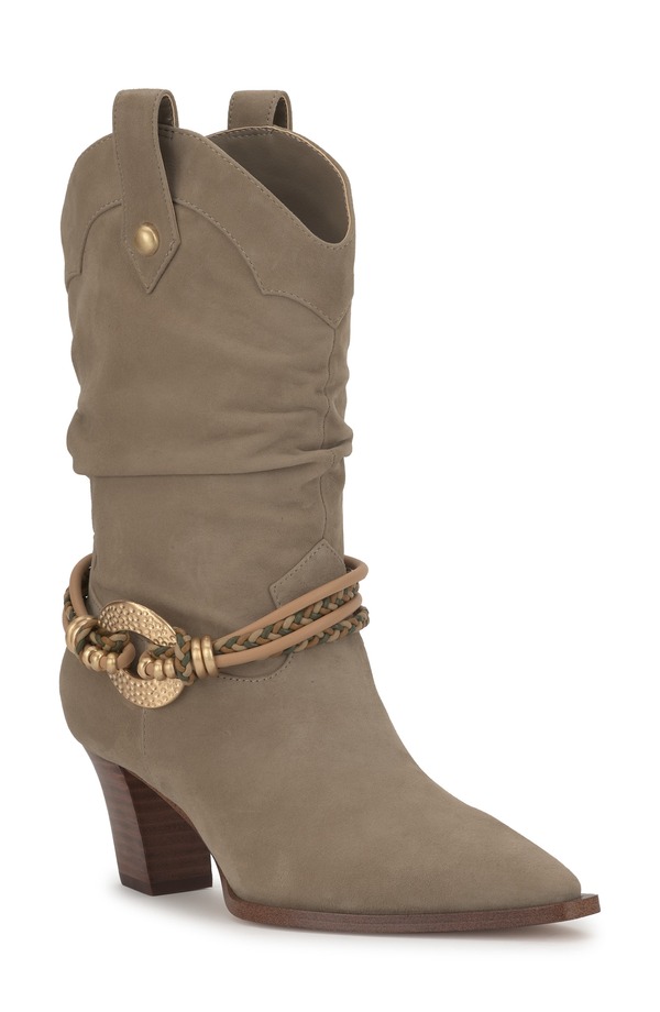 ジェシカシンプソン レディース シューズ ブーツ・レインブーツ Jessica Simpson Hanie Western Boot (Women) LIGHT GREY グレー｜ReVida 店 65,800円