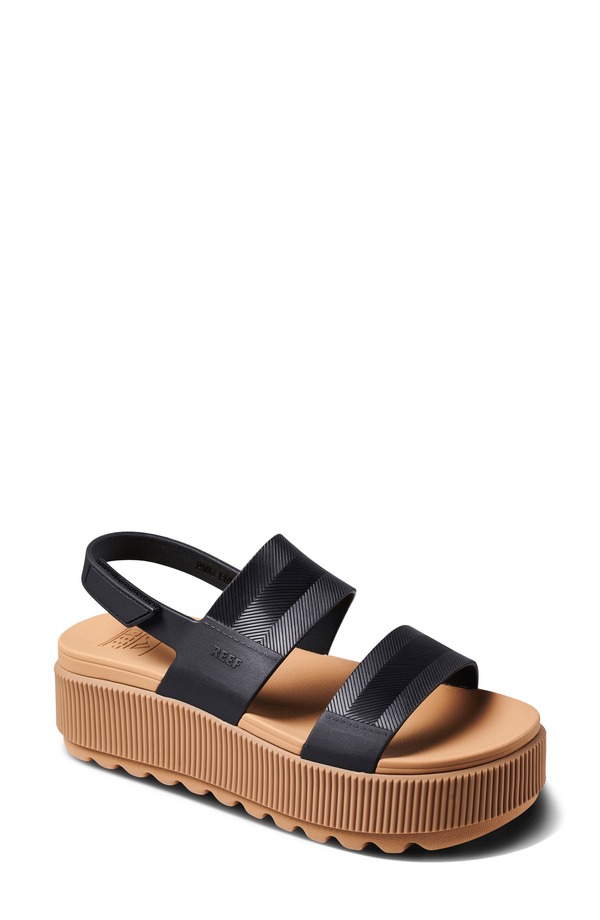 リーフ レディース シューズ サンダル プラットフォーム Reef Water Vista Platform Slingback Sandal (Women) BLACK/TAN ブラック｜ReVida 店