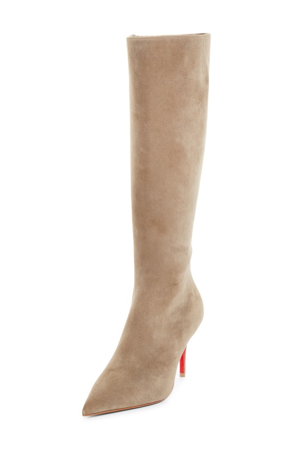 クリスチャン・ルブタン レディース シューズ スニーカー ブーツ レザー Christian Louboutin Miss Z Knee High Leather Boot (Women) SILEX｜ReVida 店