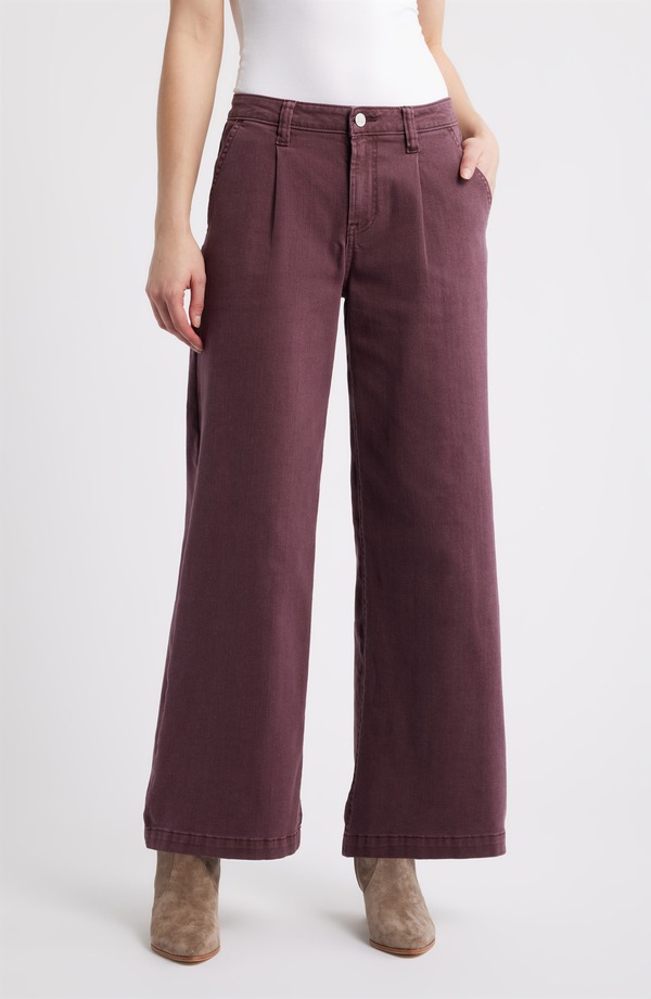 シティブルース レディース ボトムス デニムパンツ ワイドレッグ ジーンズ CITY BLUES Wide Leg Trouser Jeans PLUM プラム｜ReVida 店