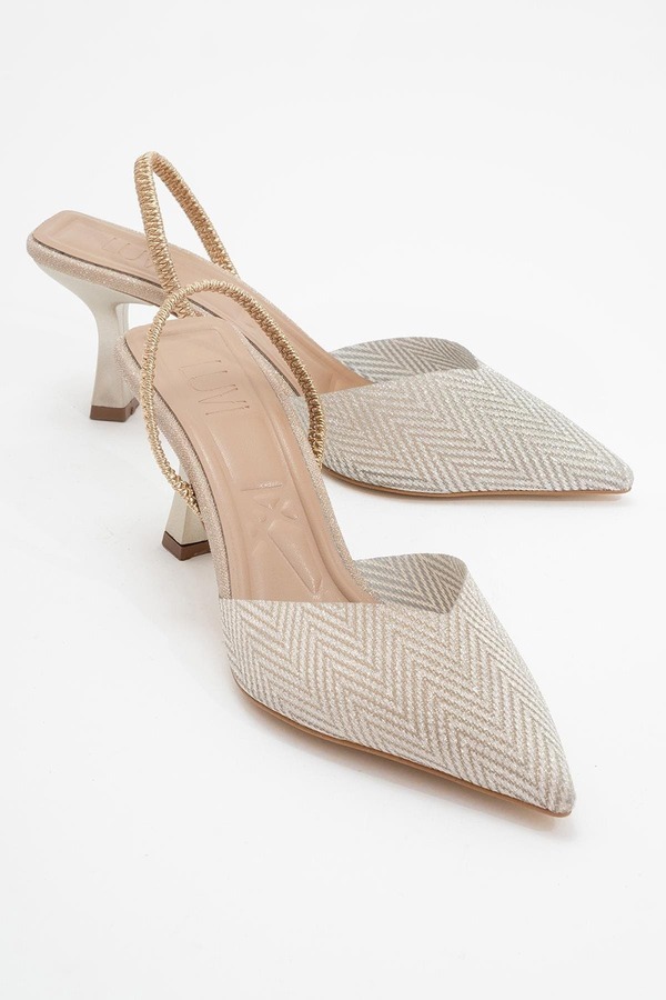 プロローグシューズ レディース ヒール Prologue Shoes Renos Pointed Toe Pump Gold ゴールド｜ReVida 店 25,776円