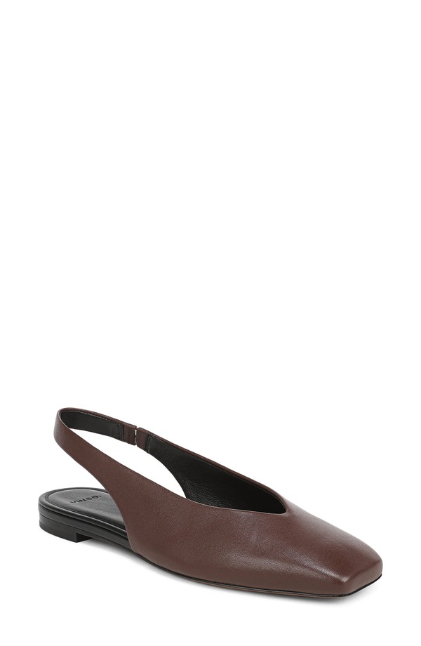 ヴィンス レディース シューズ パンプス Vince Darlina Slingback Flat (Women) MOLTON BROWN ブラウン｜ReVida 店